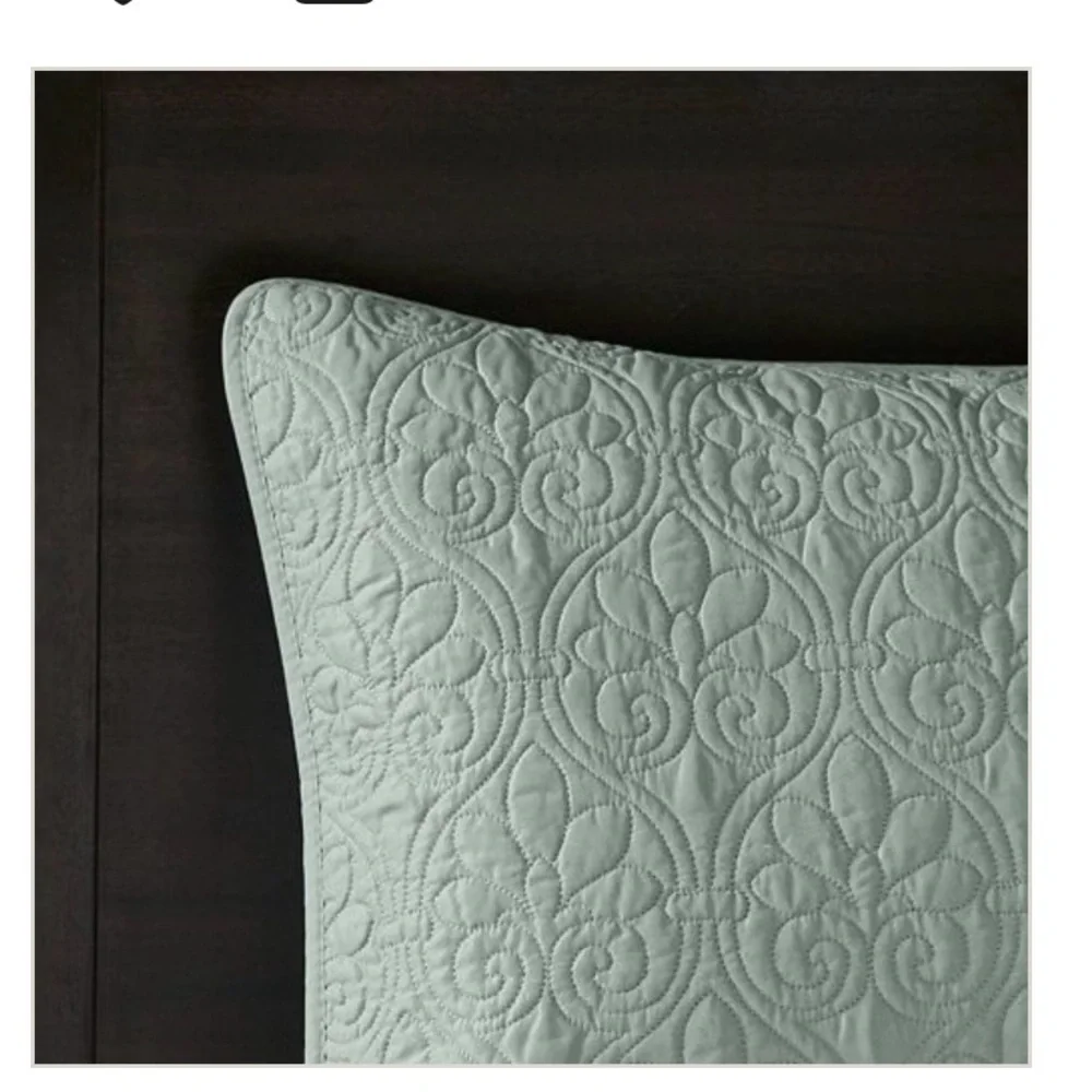 Bedspread Set Seafoam Green
